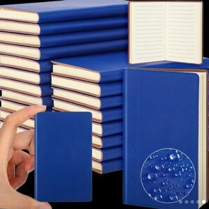 Blue Hardcover Waterproof Pocket Notebook You Get 1 Notebook